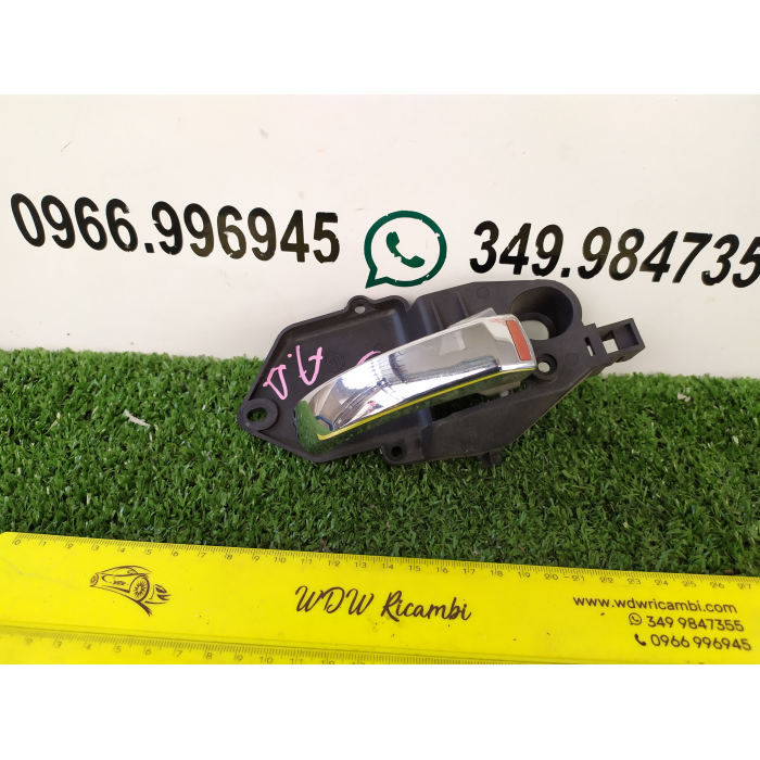 MANIGLIA INTERNA CROMATA LATO PASSEGGERO PORTA DESTRO DX FIAT 500 312 3P 2007> 