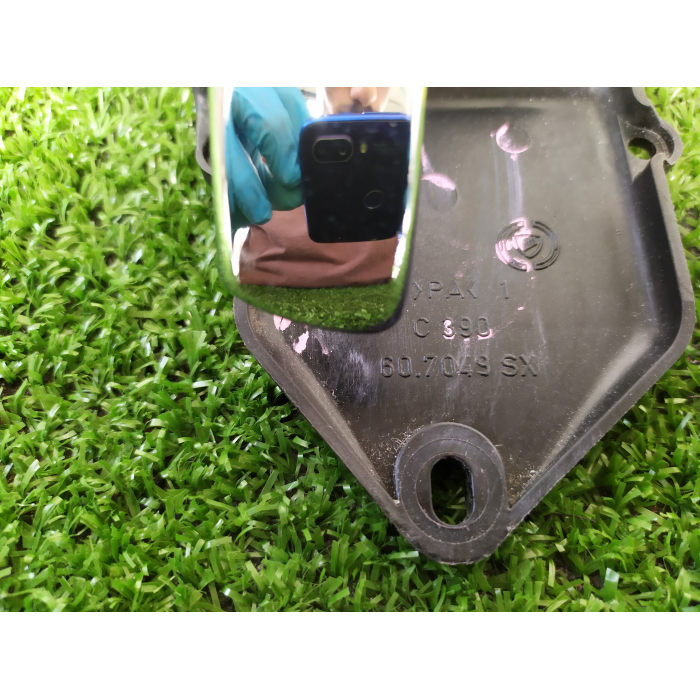 MANIGLIA INTERNA CROMATA LATO GUIDATORE PORTA SINISTRO SX FIAT 500 312 3P 2007> 