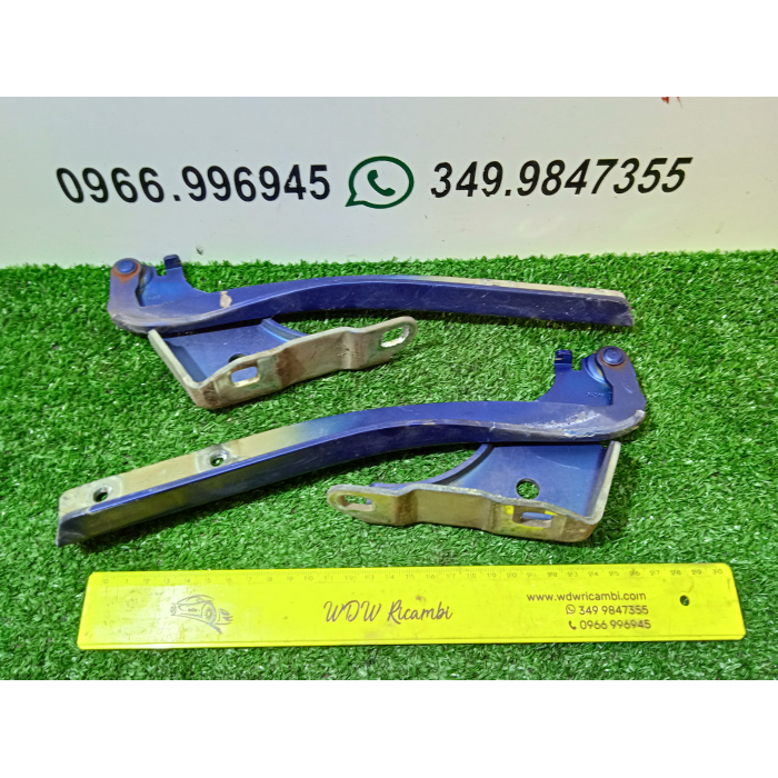 COPPIA CERNIERA CERNIERE COFANO ANTERIORE DESTRO \ SINISTRO FIAT GRANDE PUNTO 1.3 75CV 
