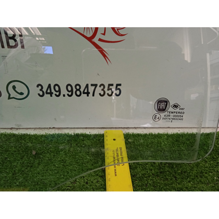 VETRO SCENDENTE PORTA POSTERIORE DESTRO DX FIAT PANDA (312\319) 1.2 (DAL 2012 IN POI >) 2012