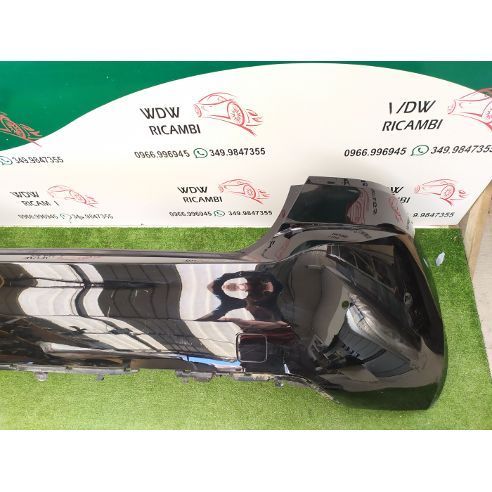 9677960477 PARAURTI POSTERIORE POST ORIGINALE NERO CON FORI SENSORI PEUGEOT 308 GT LINE 