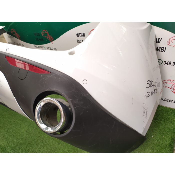 PARAURTI COMPLETO POSTERIORE POST CON SENSORI ALFA ROMEO STELVIO DAL 2016 -ORIGINALE 