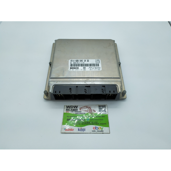 A0285451932 CENTRALINA ECU MOTORE BOSCH MERCEDES CLASSE A (W168) 1.7 170CDI (1997\2004) 2000