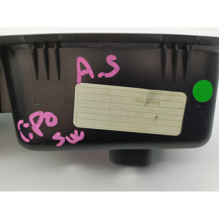 7356314780E PULSANTIERA ALZAVETRI PORTA ANTERIORE SINISTRO USATO FIAT TIPO (356) SW 1.6 (DAL 2015 IN POI >)
