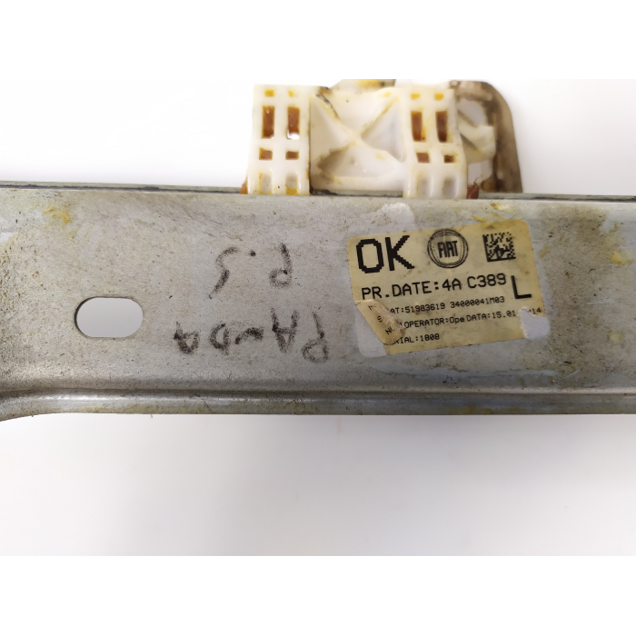 51983619 ALZAVETRO USATO PORTA POSTERIORE SINISTRO SX FIAT PANDA (312\319) 1.3 4X4 (DAL 2012 IN POI >) 