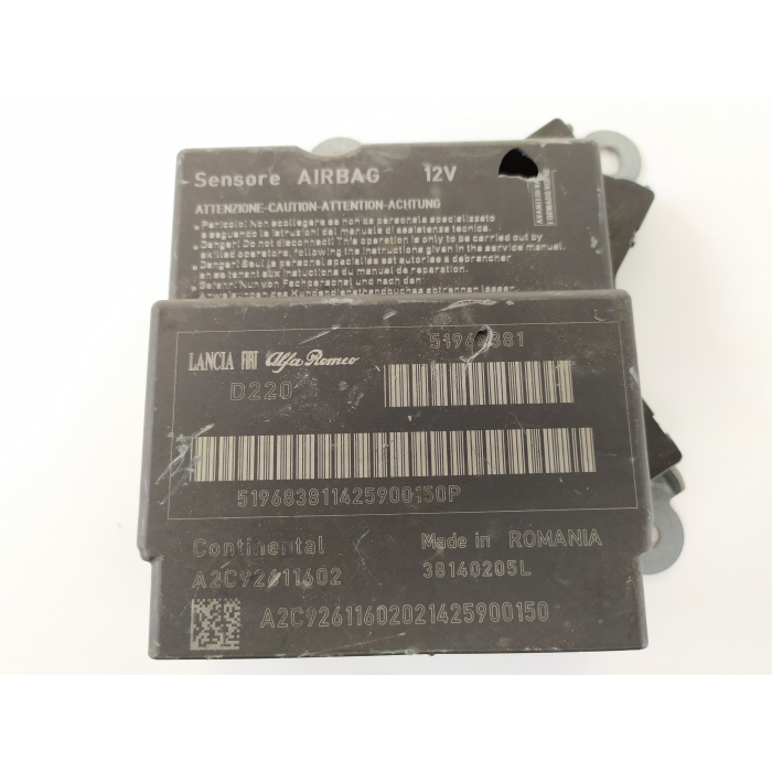 51968381 CENTRALINA AIRBAG USATO CONTINENTAL FIAT 500L 1.3 (DAL 2012 IN POI >)
