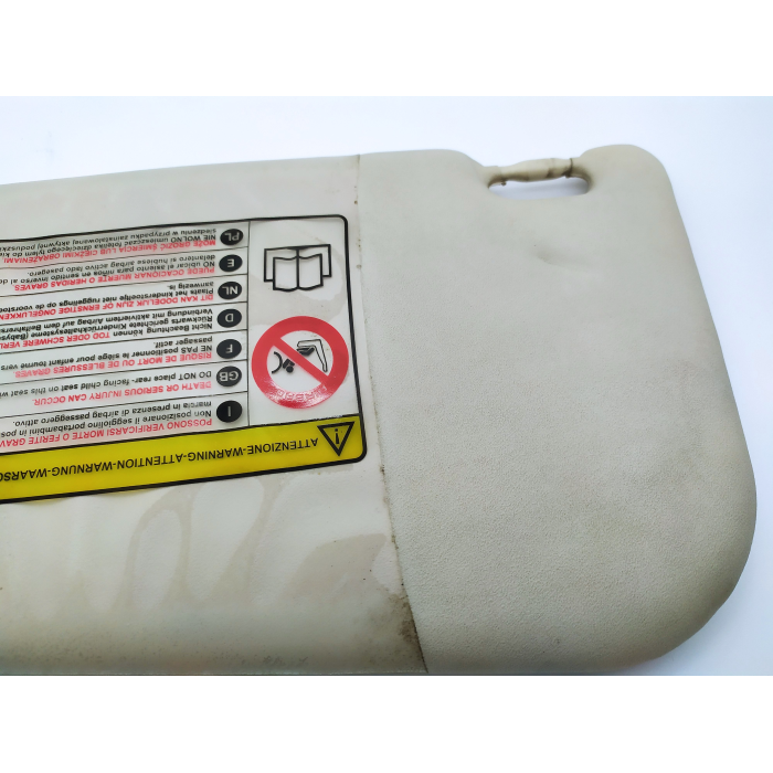 ALETTA PARASOLE LATO DESTRO DX USATO FIAT GRANDE PUNTO (199) 1.3 90CV (2005\2011) 2008