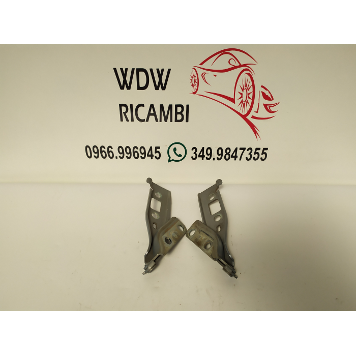 2S61-16800-BA COPPIA CERNIERE COFANO ANTERIORE DESTRO \ SINISTRO USATO FORD FIESTA 1.4 TDCI (2002/2008)
