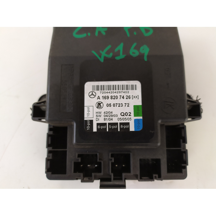A1698207426 CENTRALINA PORTA POSTERIORE DESTRO DX USATO MERCEDES CLASSE A (W169) 180 CDI (2004\2012) 