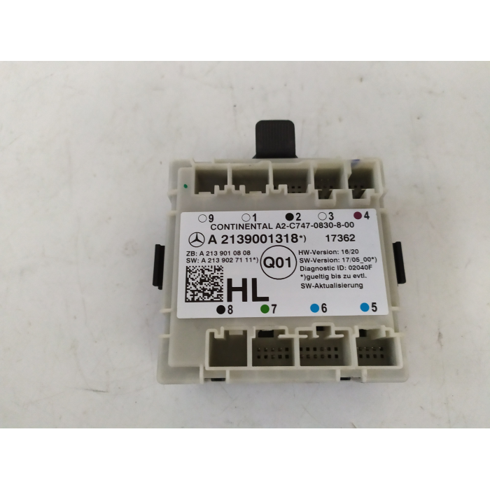 A2139001318 CENTRALINA USATO PORTA POSTERIORE SINISTRO SX MERCEDES CLASSE E W213 (2016\2023)