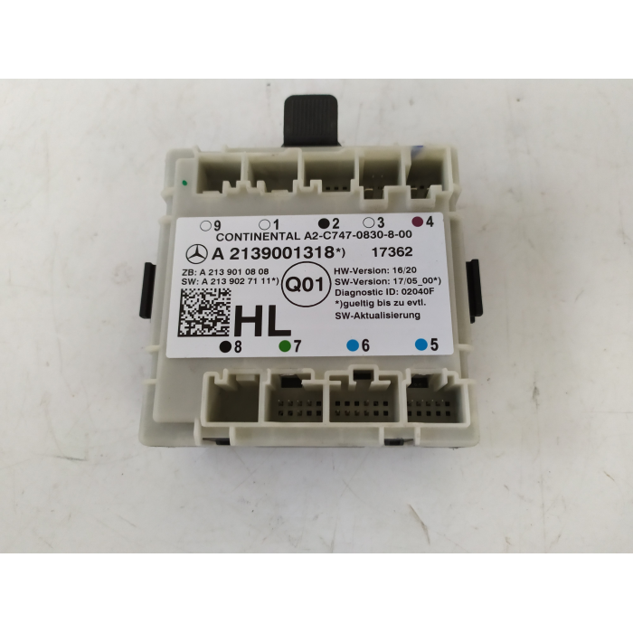 A2139001318 CENTRALINA USATO PORTA POSTERIORE SINISTRO SX MERCEDES CLASSE E W213 (2016\2023)