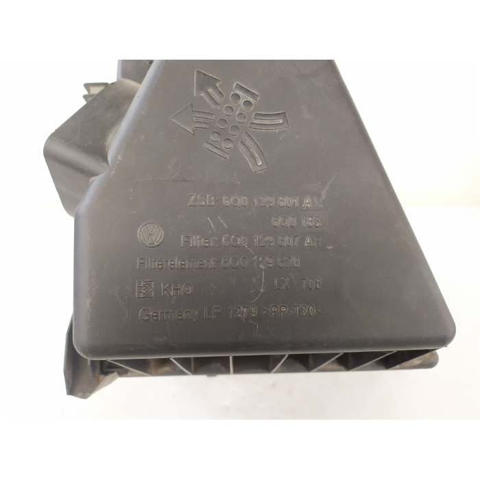 6Q0129601AR SCATOLA PORTA FILTRO ARIA AIRBOX USATO VW POLO (9N) 1.4 TDI (2001\2009)