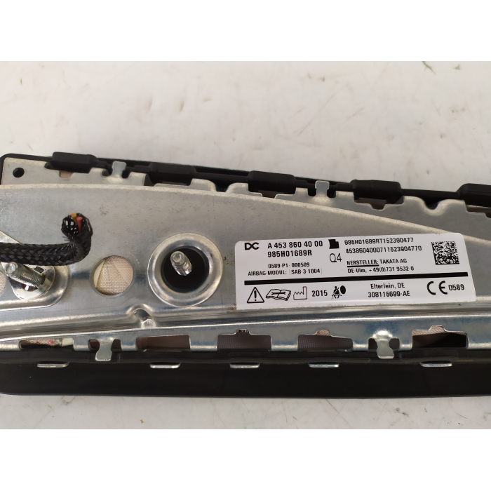 985H01689R AIRBAG SEDILE USATO LATO ANTERIORE DESTRO DX RENAULT TWINGO 3° 1.0 SMART 453 1.0