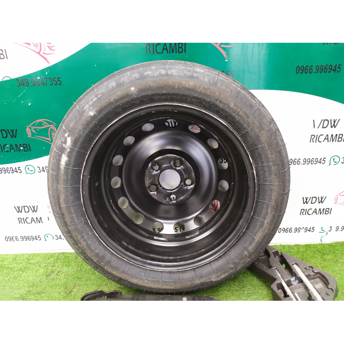 7L0601027A KIT  RUOTA CERCHIO DI SCORTA USATO 6 1\2JX18H2 ET53 5 FORI DA 18 VW TOUAREG \ AUDI Q7