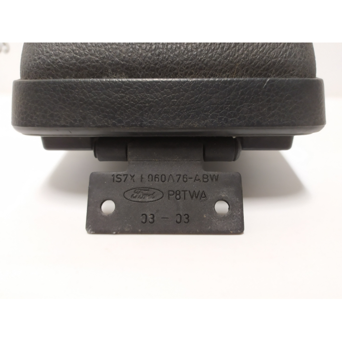 1S7X-F060A76-ABW BRACCIOLO CENTRALE IN PELLE NERO FORD MONDEO 2000 AL 2007 2° SERIE 