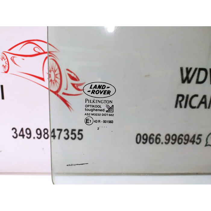 VETRO CRISTALLO SCENDENTE PORTA POSTERIORE SINISTRO SX LAND ROVER FREELANDER 1° SERIE 