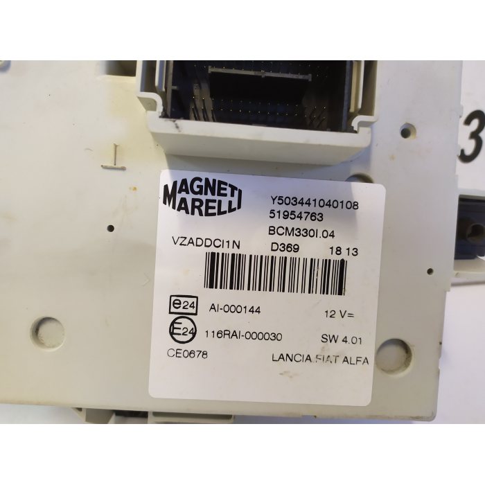 51954763 CENTRALINA BODY COMPUTER FIAT 500L 1.3 ORIGINALE 2012 > Y503441040108