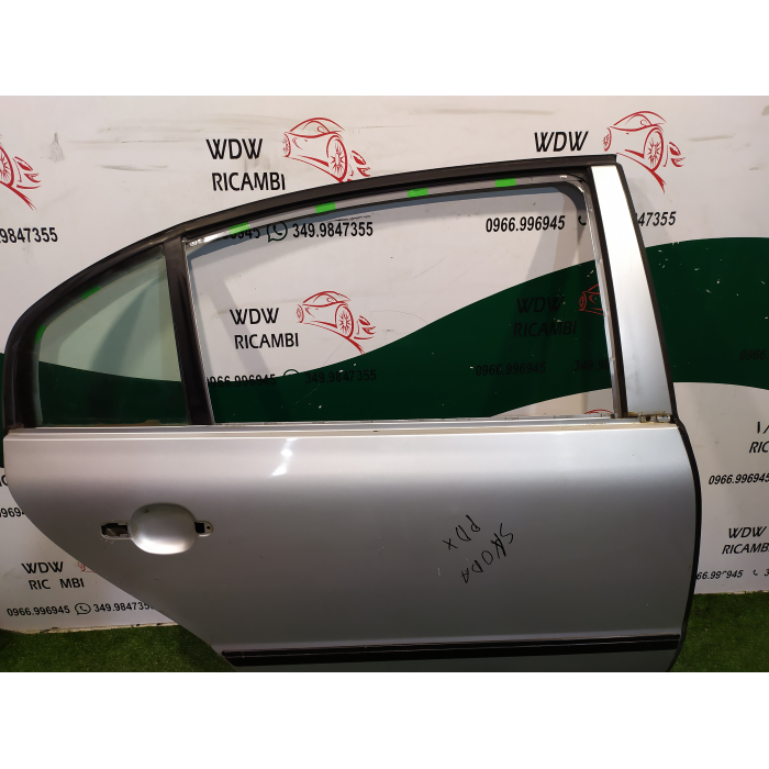 PORTA PORTIERA SPORTELLO POSTERIORE POST DESTRO DX SKODA SUPERB 2001 / 2008 DESTRO