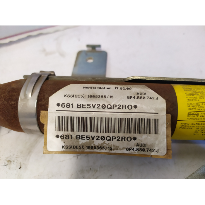 8P4880742J AIRBAG TENDINA ANTERIORE LATO DESTRO DX AUDI A3 8P 2008-2013 