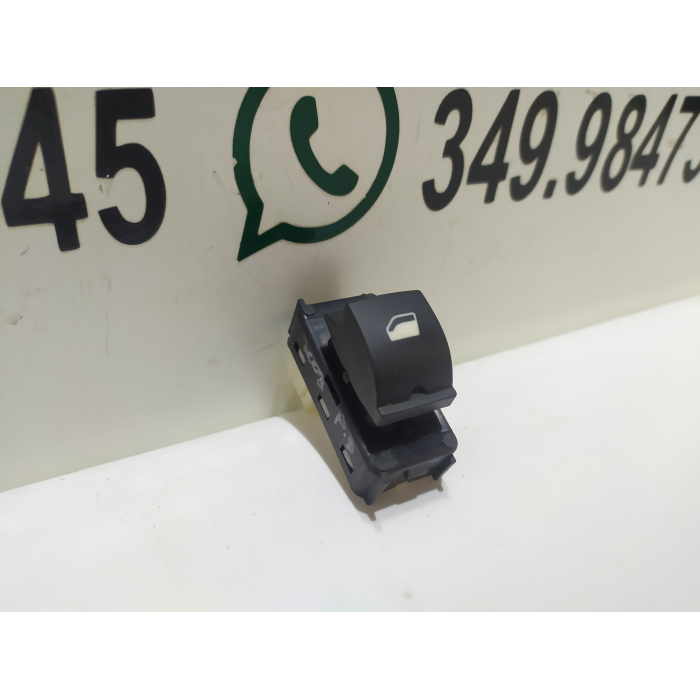 98044803ZD PULSANTE ALZAVETRO PORTA POSTERIORE DESTRO DX USATO PEUGEOT 3008 II 2° (DAL 2016 > IN POI)
