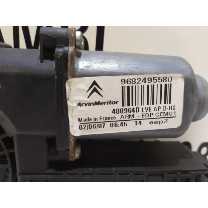 9682495580 MOTORINO ALZAVETRO PORTA ANTERIORE DESTRO DX USATO CITROEN C4 PICASSO (2006\2013)