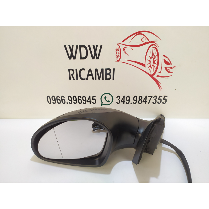 876047 SPECCHIO SPECCHIETTO MANUALE PORTA ANTERIORE SINISTRO SX USATO SEAT IBIZA 1.4 16V (2002\2009) 2002