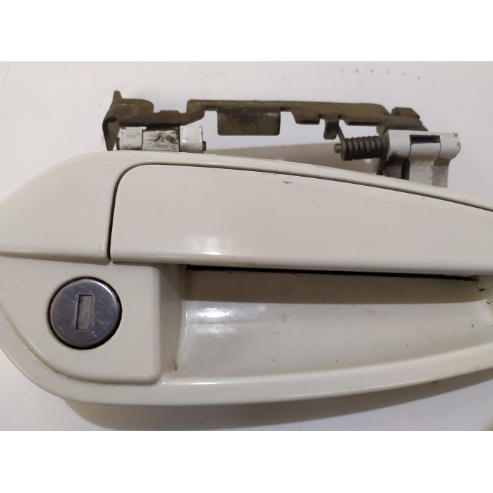 MANIGLIA ESTERNA PORTA ANTERIORE DESTRO DX USATO BIANCO FIAT GRANDE PUNTO (199) 1.3 90CV (2005\2011) 