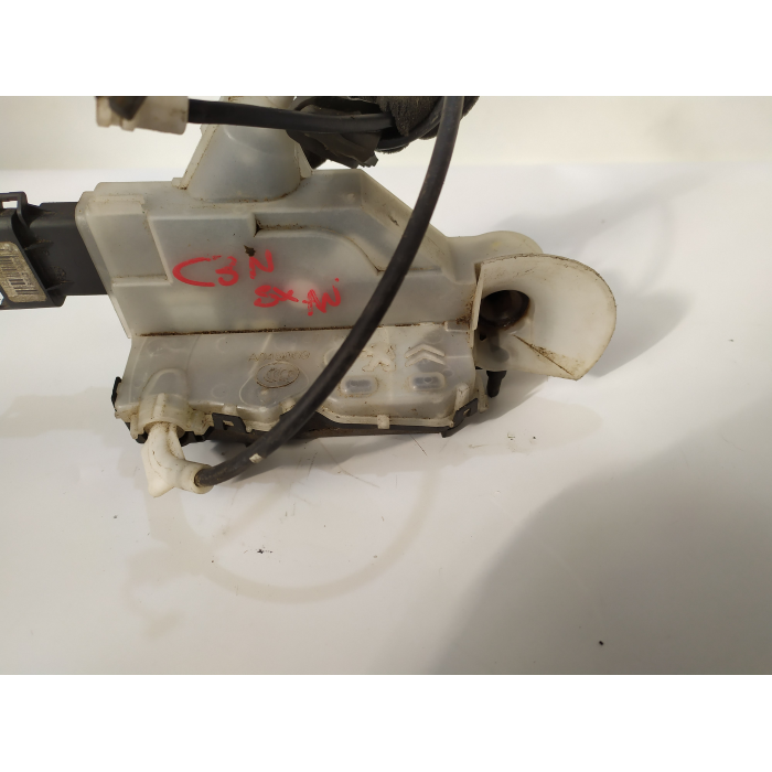 PSA006244 SERRATURA CHIUSURA PORTA ANTERIORE SINISTRO SX USATO CITROEN C3 3° (DAL 2016 IN POI >)