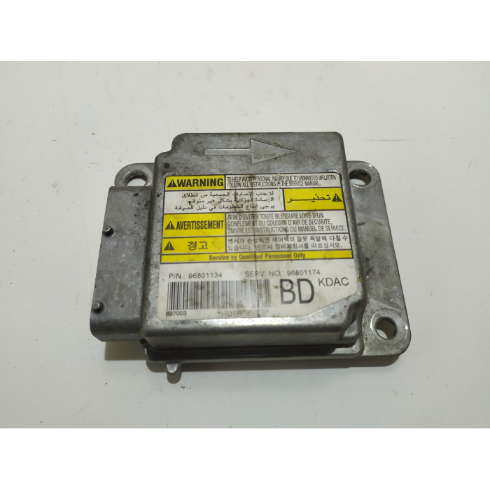 96801134 CENTRALINA CRASCH AIRBAG CHEVROLET MATIZ DAEWOO KLAK 2005-2011