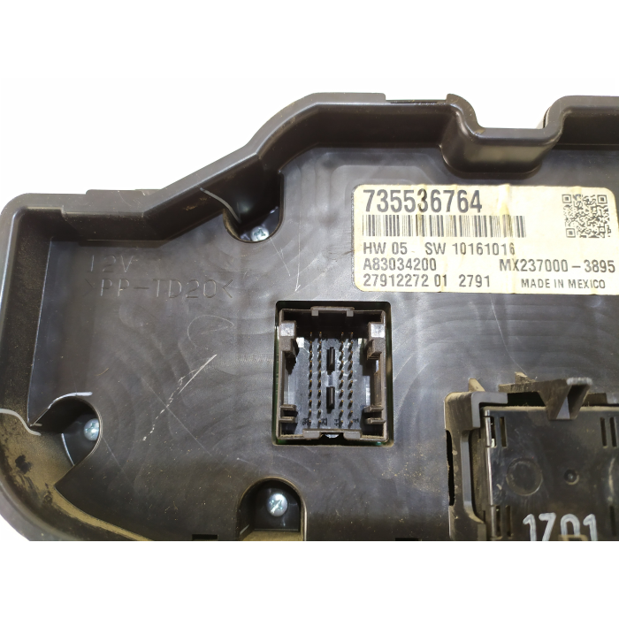 735536764 CENTRALINA GRUPPO COMANDI CLIMA A\C AUTOMATICO USATO FIAT PANDA (312\319) 1.3 (DAL 2012 IN POI >)