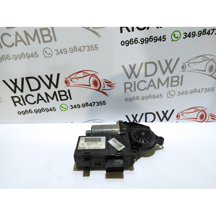 9634457580 MOTORINO ALZAVETRO PORTA ANTERIORE SINISTRO SX USATO PEUGEOT 307 2.0 (2001\2009) 