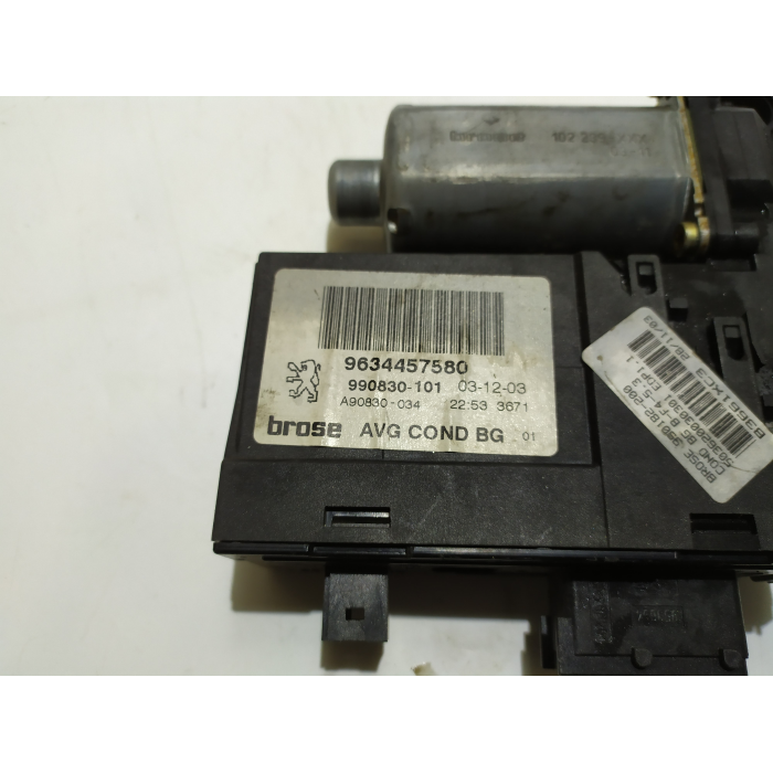 9634457580 MOTORINO ALZAVETRO PORTA ANTERIORE SINISTRO SX USATO PEUGEOT 307 2.0 (2001\2009) 