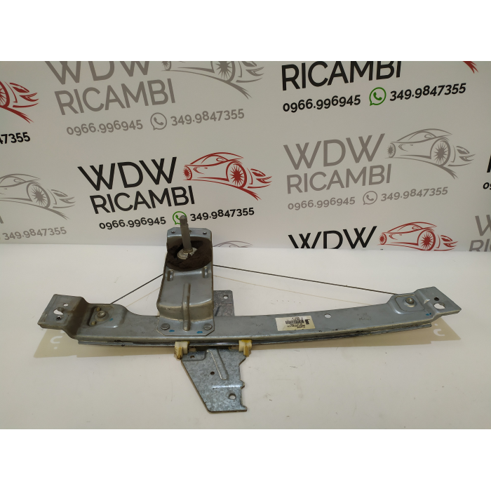 9650768080 ALZAVETRO MANUALE PORTA POSTERIORE DESTRO DX USATO PEUGEOT 207 1.6 HDI (2006\2015) 
