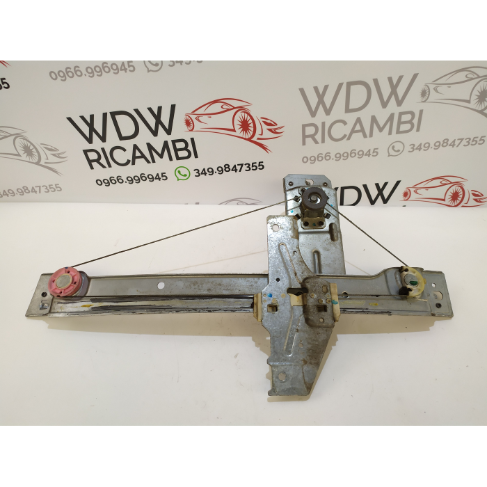 9650768080 ALZAVETRO MANUALE PORTA POSTERIORE DESTRO DX USATO PEUGEOT 207 1.6 HDI (2006\2015) 