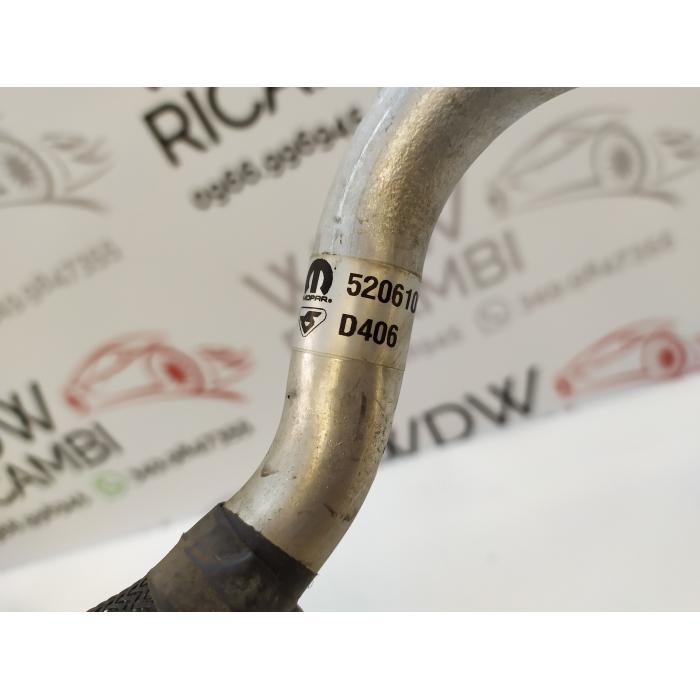 52061004 TUBO ARIA CONDIZIONATA CLIMA A\C USATO FIAT 500 1.2 BENZ RESTYLING (DAL 2015 IN POI >)