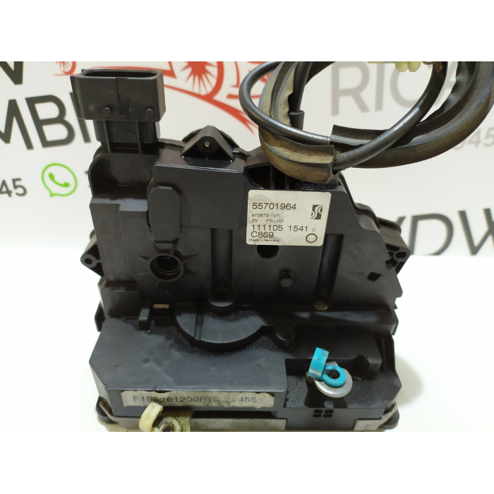 55701964 SERRATURA PORTA ANTERIORE DESTRO DX USATO FIAT GRANDE PUNTO (199) (2005\2011)