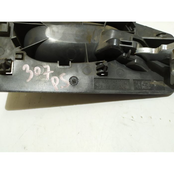 9643604577 MANIGLIA INTERNA PORTA POSTERIORE SINISTRO SX USATO PEUGEOT 307 2.0 (2001\2009) 