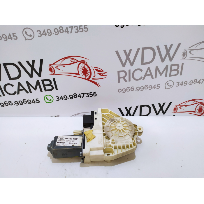 4F0959802D MOTORINO ALZAVETRO PORTA ANTERIORE DESTRO DX USATO AUDI A6 (C6) 3.0 TDI (2004\2011)