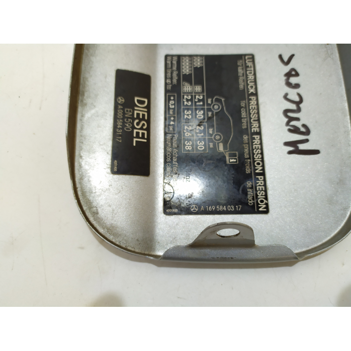 A1695840317 SPORTELLO SPORTELLINO CARBURANTE USATO GRIGIO MERCEDES CLASSE A (W169) (2004\2012)