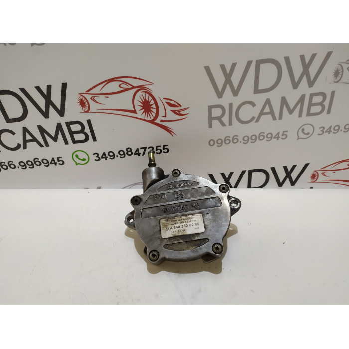 A6402300265 DEPRESSORE POMPA DEL VUOTO USATO MERCEDES CLASSE A (W169) 2.0 180 CDI (2004\2012)