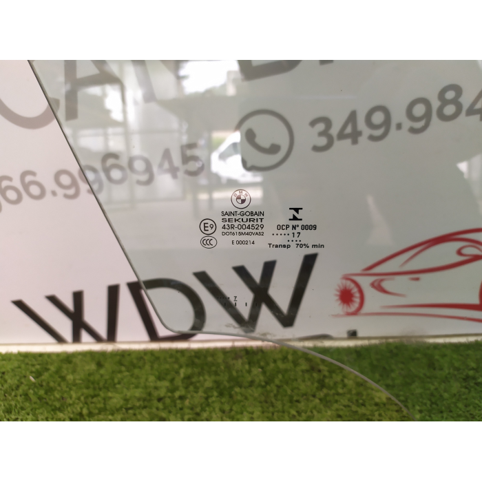 VETRO CRISTALLO SCENDENTE PORTA ANTERIORE DESTRO DX USATO BMW X3 F25 (2010\2017) 