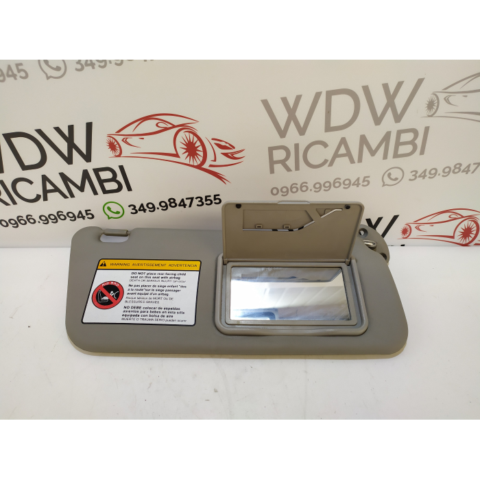 ALETTA PARASOLE INTERNA LATO DESTRO DX USATO CHEVROLET MATIZ 800 (2005\2010) 2009 