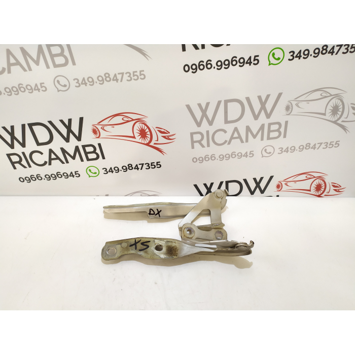COPPIA CERNIERA CERNIERE COFANO ANTERIORE ANT USATO CHEVROLET MATIZ 800 (2005\2010) 2009 