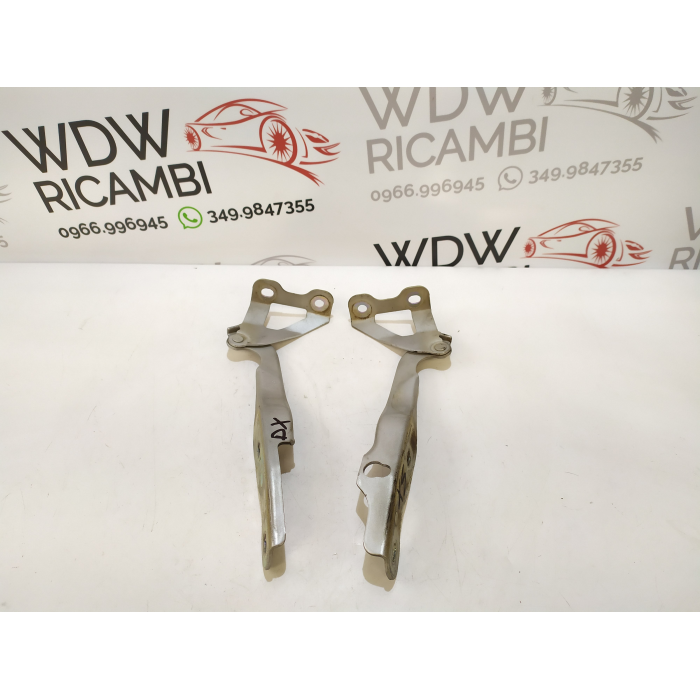 COPPIA CERNIERA CERNIERE COFANO ANTERIORE ANT USATO CHEVROLET MATIZ 800 (2005\2010) 2009 