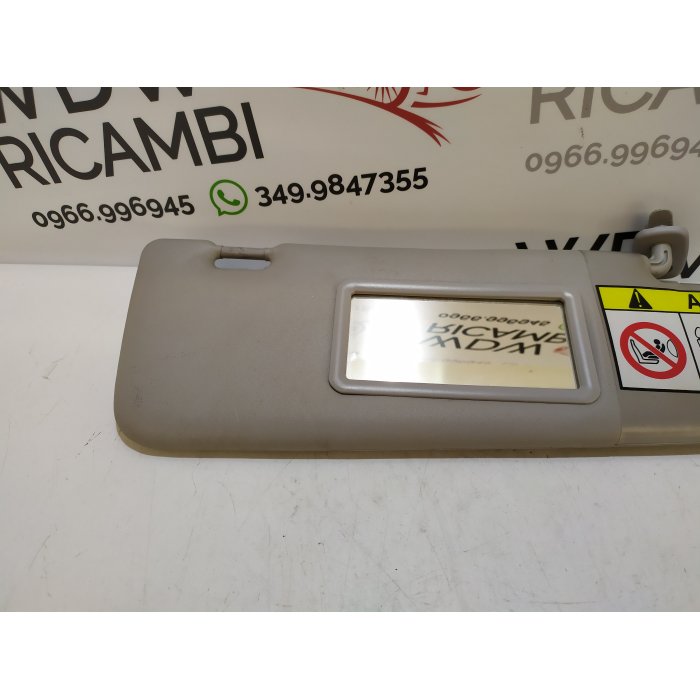 ALETTA PARASOLE USATO LATO DESTRO DX FIAT PANDA (312\319) (DAL 2012 IN POI >) 2016