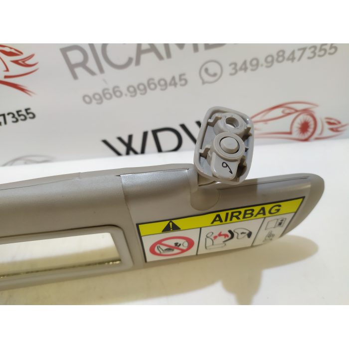 ALETTA PARASOLE USATO LATO DESTRO DX FIAT PANDA (312\319) (DAL 2012 IN POI >) 2016