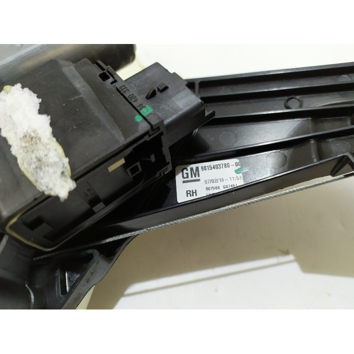 9815403780 ALZAVETRO ALZACRISTALLO ELETTRICO PORTA POSTERIORE DESTRO DX USATO OPEL GRANDLAND X (DAL 2017 IN POI >)