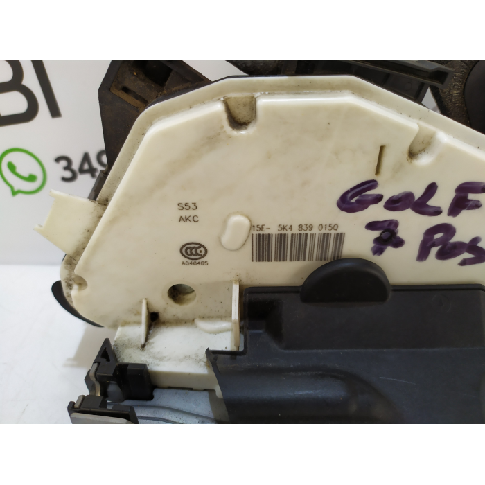 5K4839015Q SERRATURA ELETTRICA PORTA POSTERIORE SINISTRO SX USATO VW GOLF 7 VII (2012\2019)