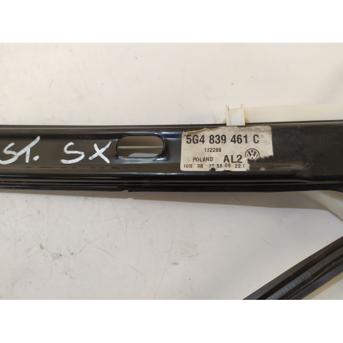 5G4839461C ALZAVETRO CON MOTORINO PORTA POSTERIORE SINISTRO SX USATO VW GOLF VII 7 (2012\2019) 