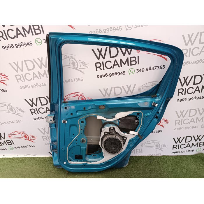 PORTA PORTIERA SPORTELLO LATO POSTERIORE DESTRO DX USATO BLU PEUGEOT 207 (2006\2015)